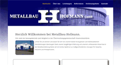 Desktop Screenshot of metallbau-hofmann.de